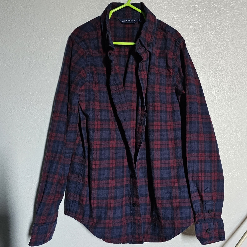 Janie and Jack brushed twill shirt